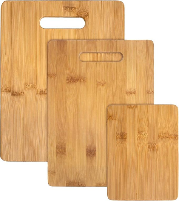 Totally Bamboo 3-Piece Cutting Board Set – Large, Medium & Small