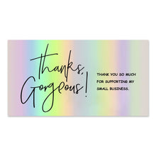 50 SheetsPack 5 9cm Thank You For Supporting My Small Business Laser Thank-you Card