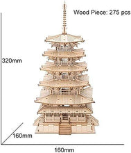 Robotime Five-storied Pagoda 3D Wooden Puzzle Toys For Children Kids Birthday Gift TGN02
