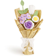 Creative Hand Weaving Knitted Finished Product Wool Flowers Bridal Bouquet